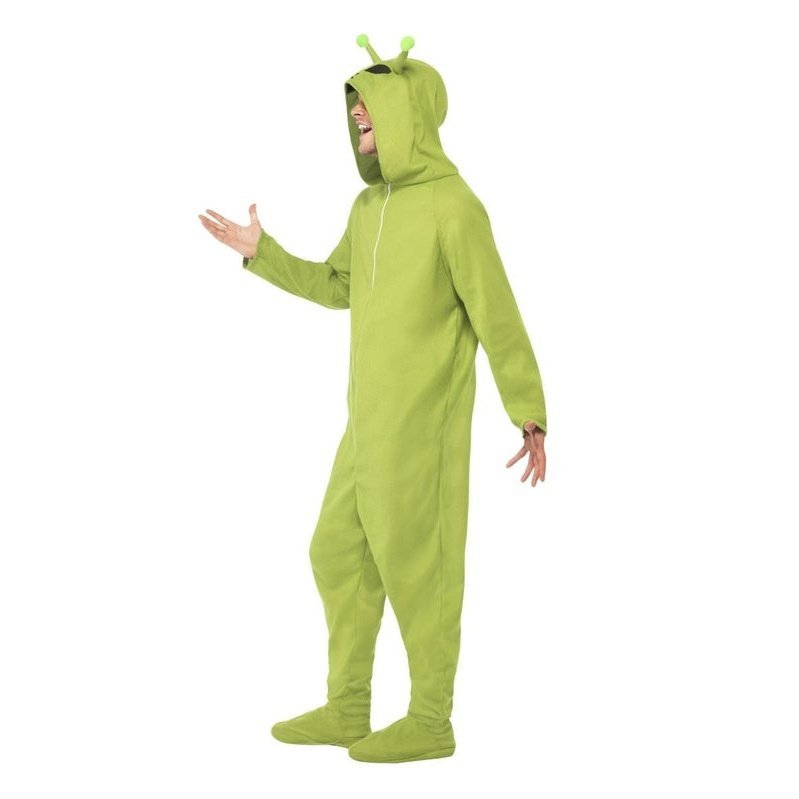Alien Costume, Green, Adult - Jokers Costume Mega Store