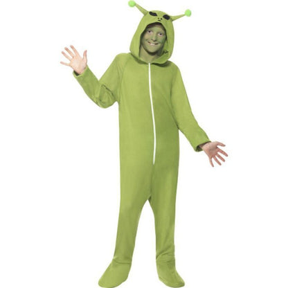 Alien Costume, Green, Child - Jokers Costume Mega Store