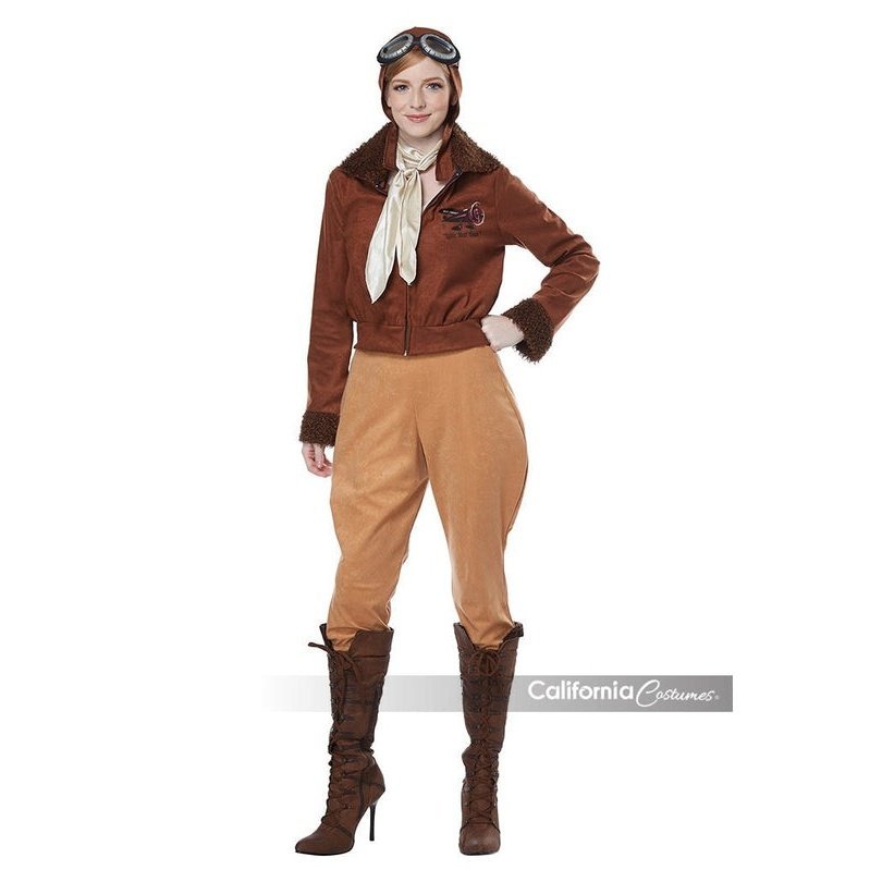 Amelia Earhart/Aviator / Adult - Jokers Costume Mega Store