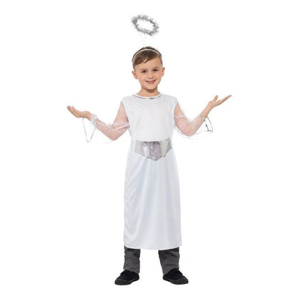 Angel Costume with Dress, Belt & Halo - Jokers Costume Mega Store