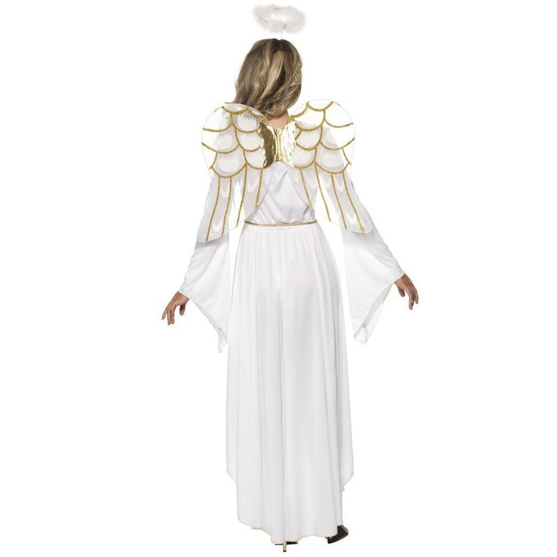 Angel Costume with Dress, Belt, Halo and Wings - Jokers Costume Mega Store