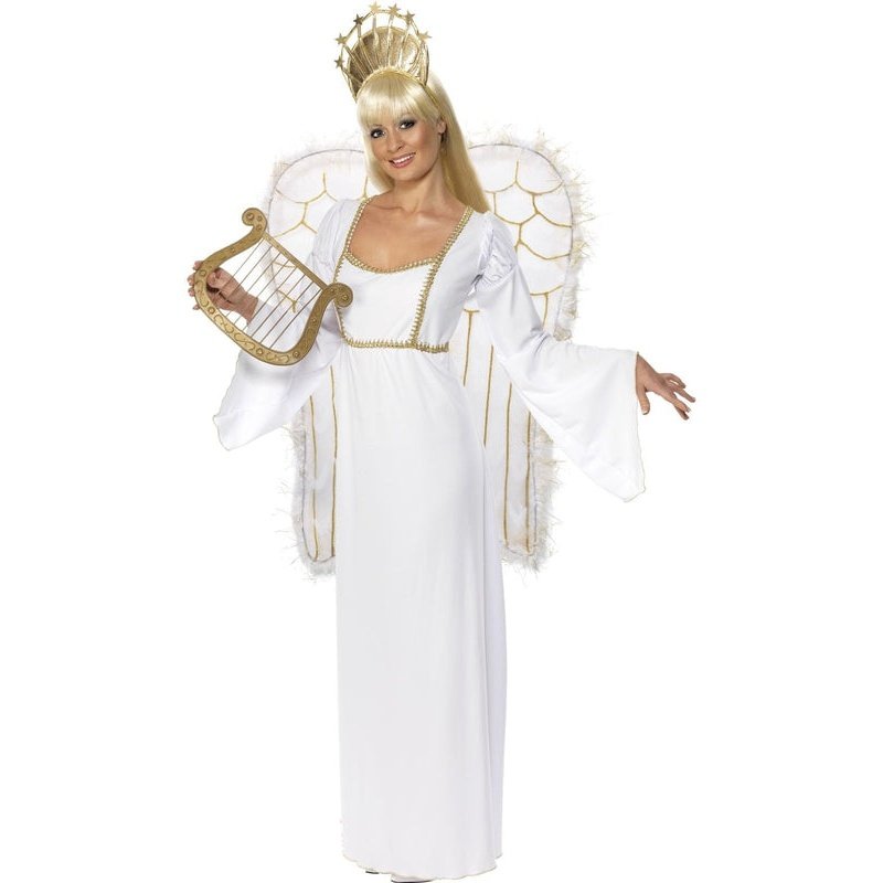 Angel Costume with Dress, Crown & Wings - Jokers Costume Mega Store