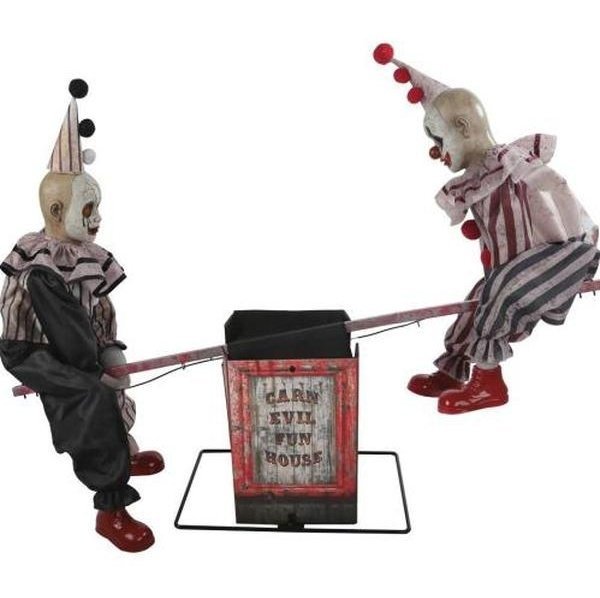 Animated See Saw Clowns Prop - Jokers Costume Mega Store