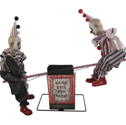 Animated See Saw Clowns Prop - Jokers Costume Mega Store