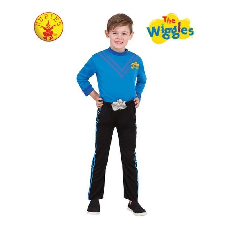 Anthony Wiggle Deluxe Costume (Blue) Size Toddler - Jokers Costume Mega Store