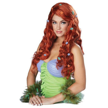 Aquatic Fantasy Wig Red - Jokers Costume Mega Store