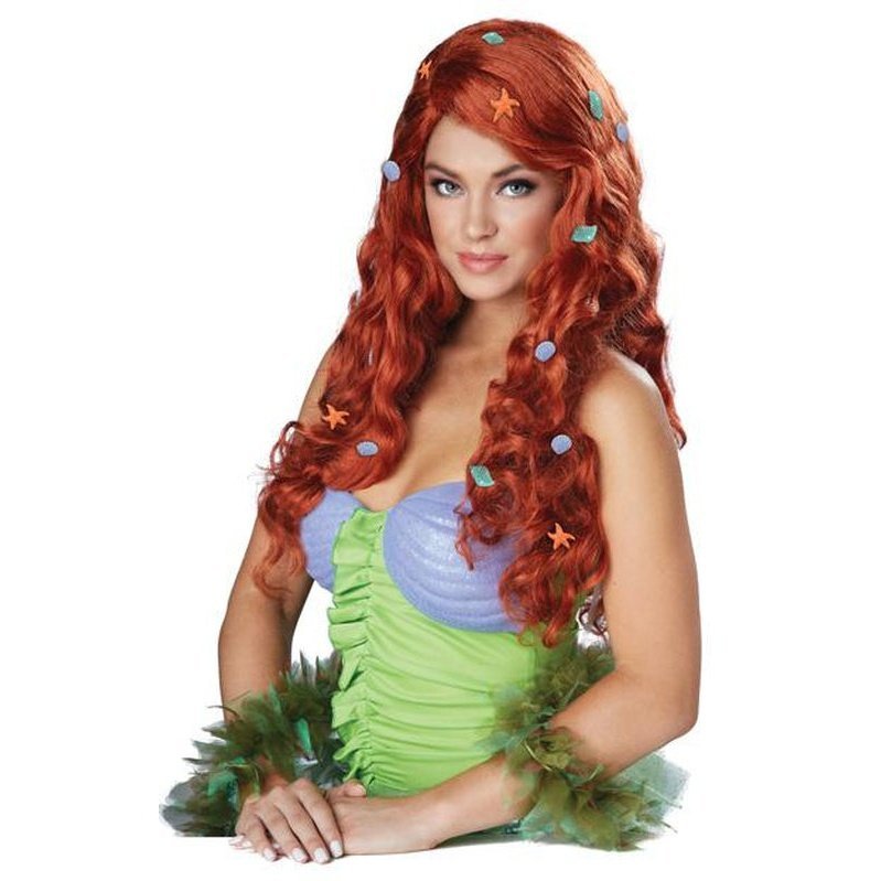 Aquatic Fantasy Wig Red - Jokers Costume Mega Store