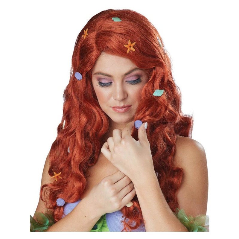 Aquatic Fantasy Wig Red - Jokers Costume Mega Store