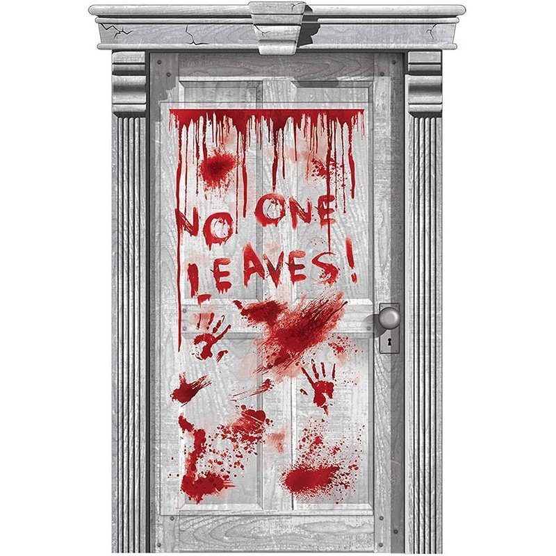 Asylum Dripping Blood Door Decoration - Jokers Costume Mega Store