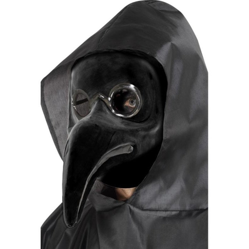 Authentic Plague Doctor Mask, Black - Jokers Costume Mega Store
