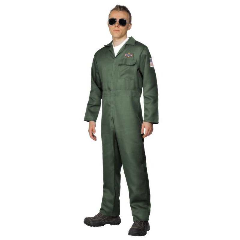 Aviator Costume, Green - Jokers Costume Mega Store