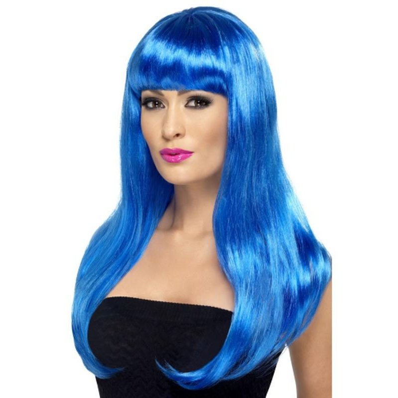Babelicious Wig - Blue, Long - Jokers Costume Mega Store