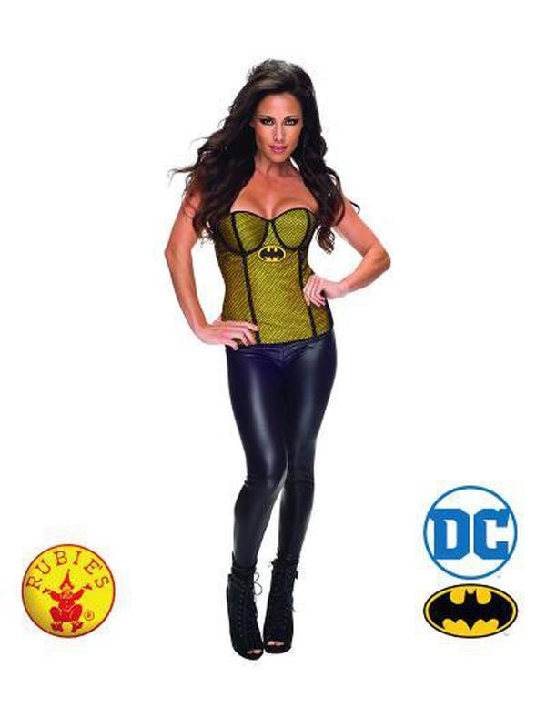 Batgirl Fishnet Overlay Corset Size S - Jokers Costume Mega Store