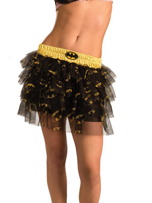 Batgirl Skirt With Sequins Adult Size Std - Jokers Costume Mega Store