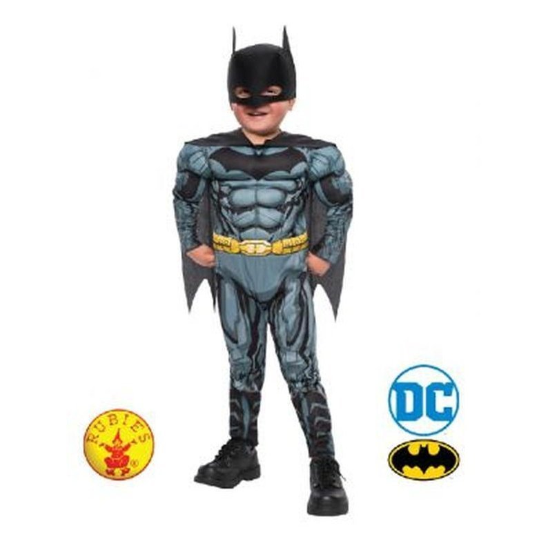 Batman Muscle Chest Costume Size Toddler - Jokers Costume Mega Store