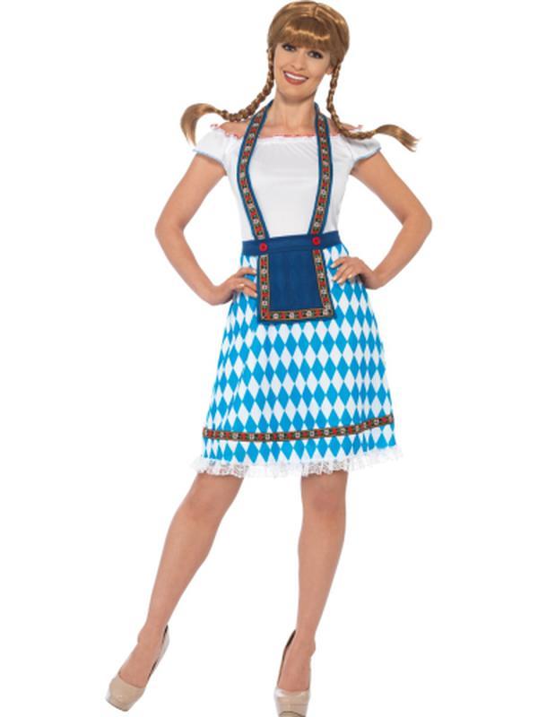 Bavarian Maid Costume - Blue - Jokers Costume Mega Store