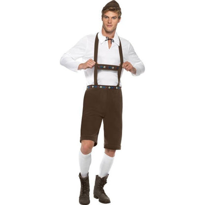 Bavarian Man Costume - Brown - Jokers Costume Mega Store