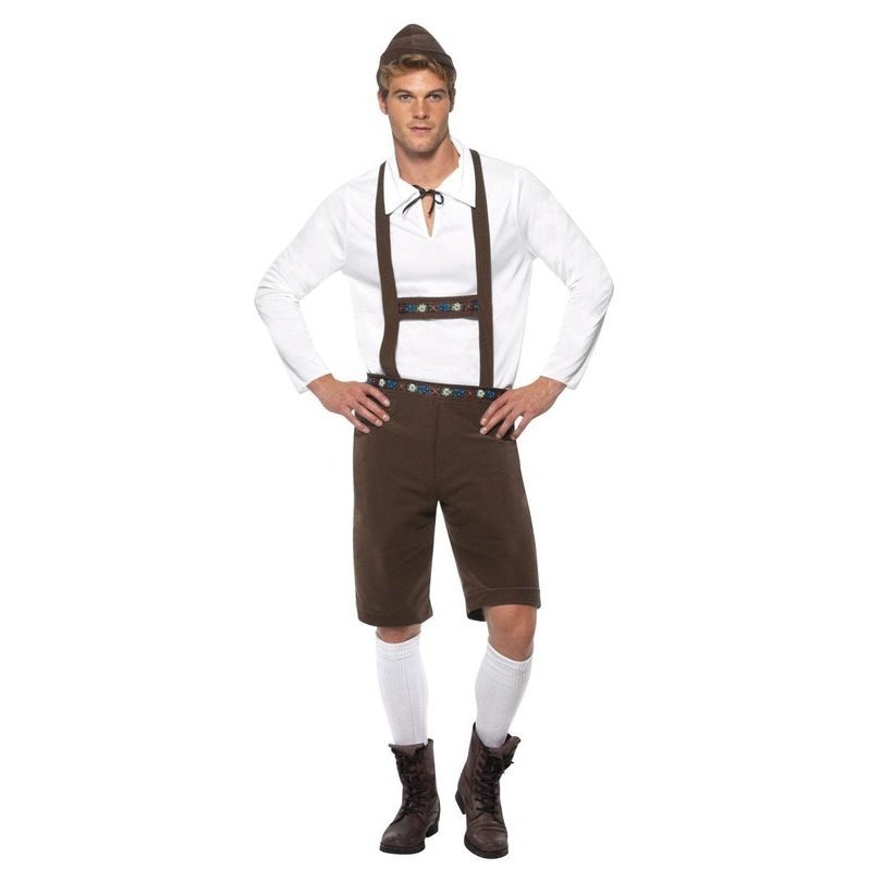 Bavarian Man Costume - Brown - Jokers Costume Mega Store