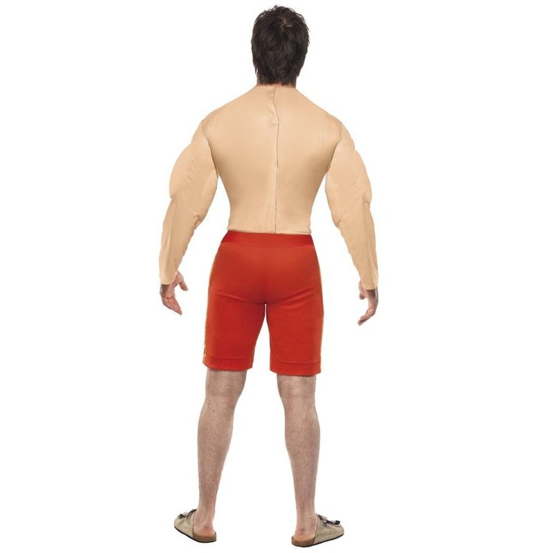 Baywatch Lifeguard Costume with Muscle Chest - Jokers Costume Mega Store