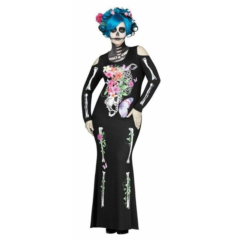 Beautiful Bones Dress Costume Plus Size - Jokers Costume Mega Store