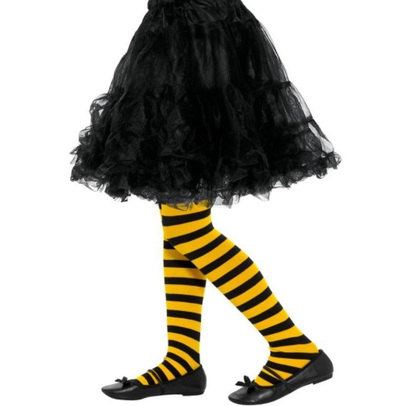 Bee Stripe Tights, Childs - Jokers Costume Mega Store