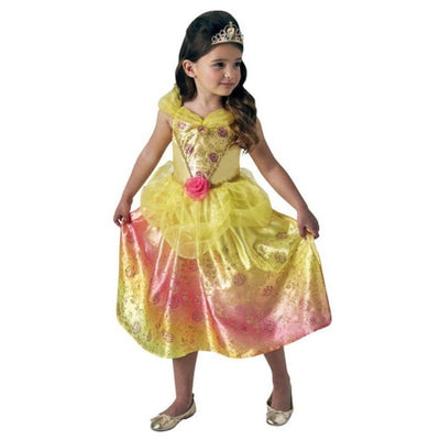 Belle Rainbow Deluxe Costume Size 3 5 - Jokers Costume Mega Store