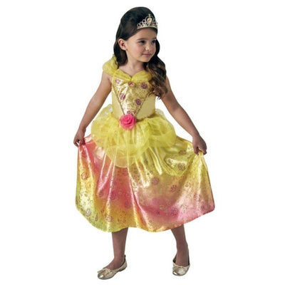 Belle Rainbow Deluxe Costume Size 6 8 - Jokers Costume Mega Store