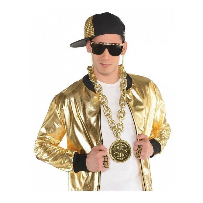 Big Gold Chain Necklace Hip Hop Rapper - Jokers Costume Mega Store