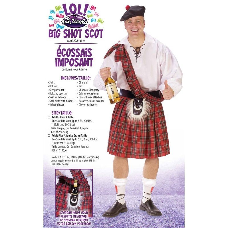 Big Shot Scot Plus Size - Jokers Costume Mega Store