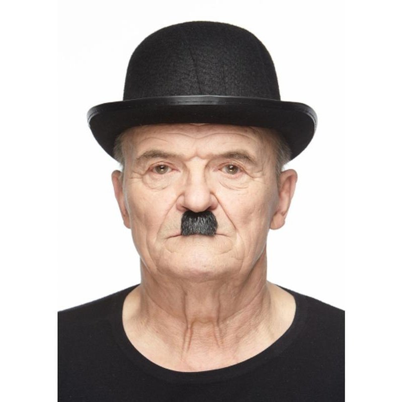 Black And Grey Chaplin Moustache - Jokers Costume Mega Store