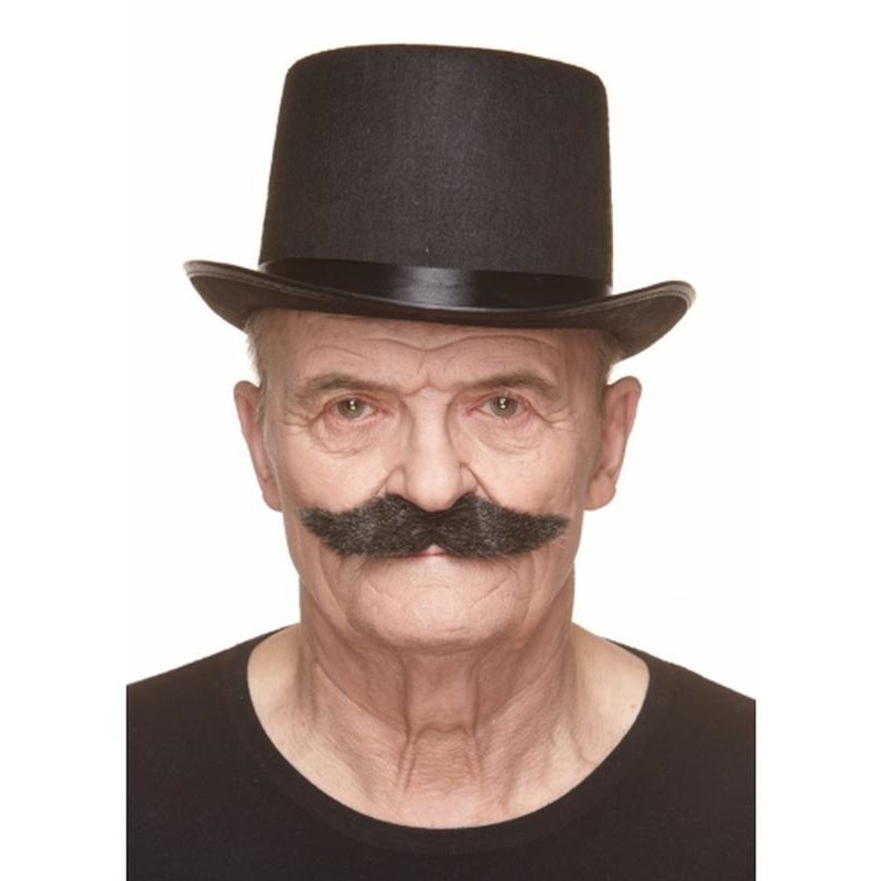 Black And Pepper Bushy English Moustache - Jokers Costume Mega Store