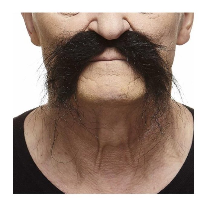 Black Bikie Moustache - Jokers Costume Mega Store