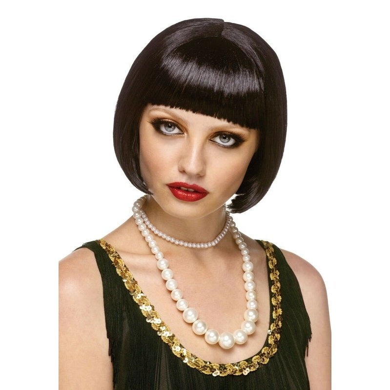 Black Flapper Bob Fashion Wig 1920s - Jokers Costume Mega Store