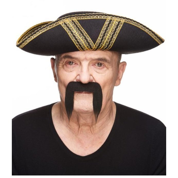 Black Horseshoe Moustache - Jokers Costume Mega Store