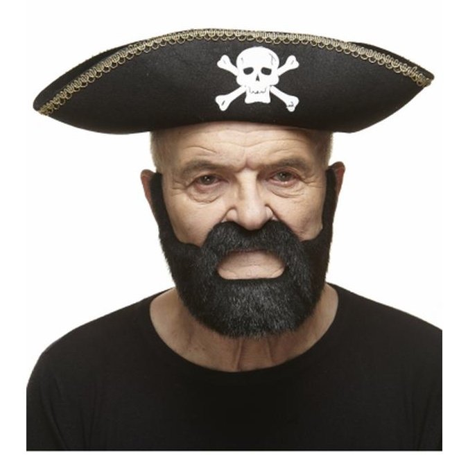 Black Lincoln Beard And Moustache - Jokers Costume Mega Store