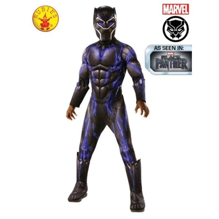 Black Panther Battle Suit Deluxe Costume, Child - Jokers Costume Mega Store