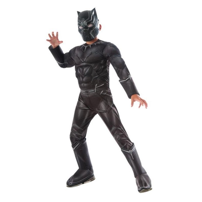 Black Panther Cw Deluxe Child Size M - Jokers Costume Mega Store