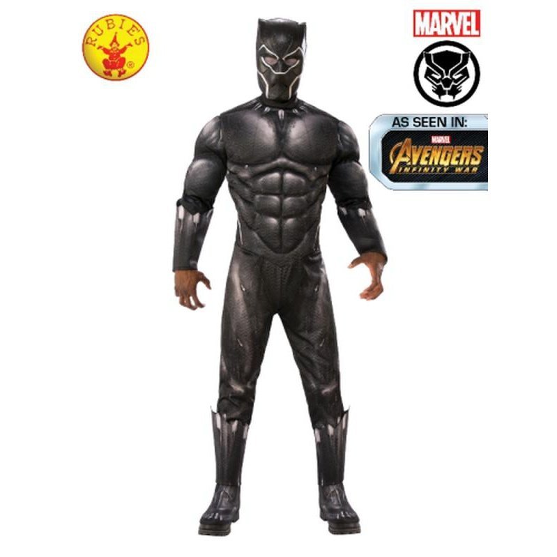 Black Panther Deluxe Costume, Adult. - Jokers Costume Mega Store