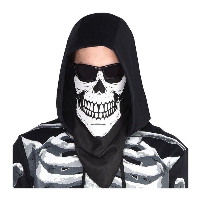 Black & White Bandana Mask Ages 14+ - Jokers Costume Mega Store