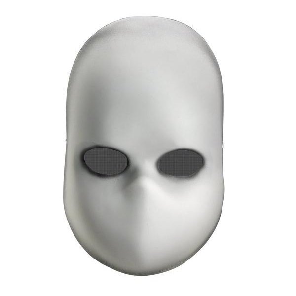 Blank Black Eyes Doll Adult Mask - Jokers Costume Mega Store