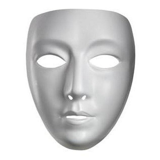 Blank Female Adult Mask - Jokers Costume Mega Store