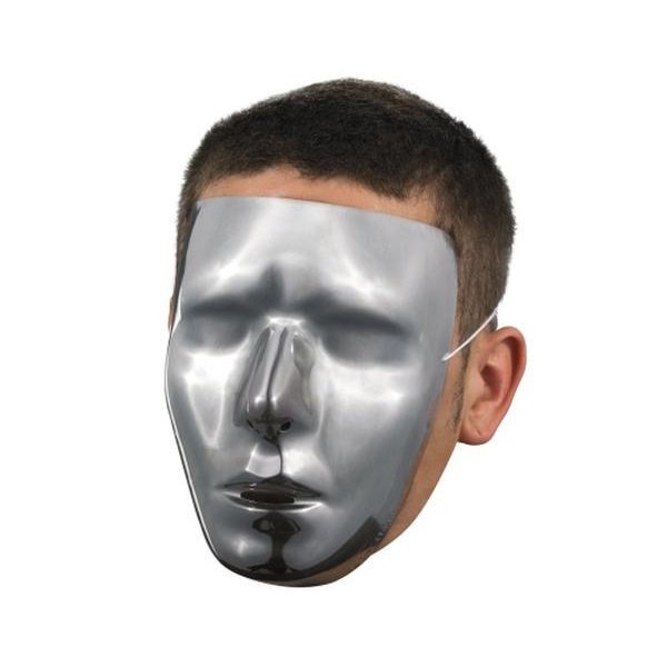 Blank Male Chrome Adult Mask - Jokers Costume Mega Store