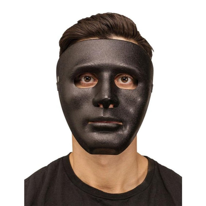 Blank Mask - Black-Masks - Basic-Jokers Costume Mega Store
