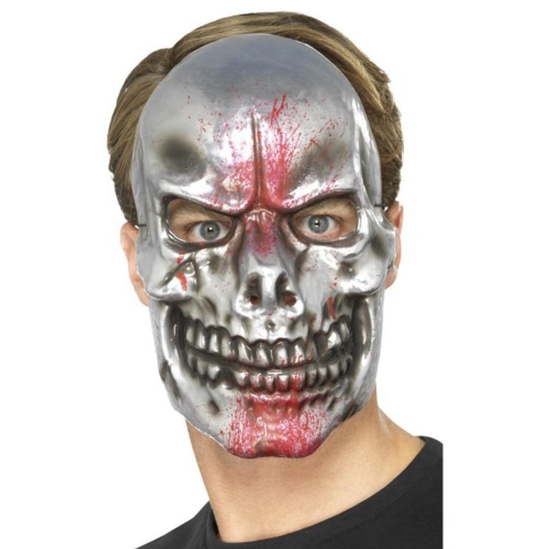 Blood Splatter Skull Mask - Jokers Costume Mega Store