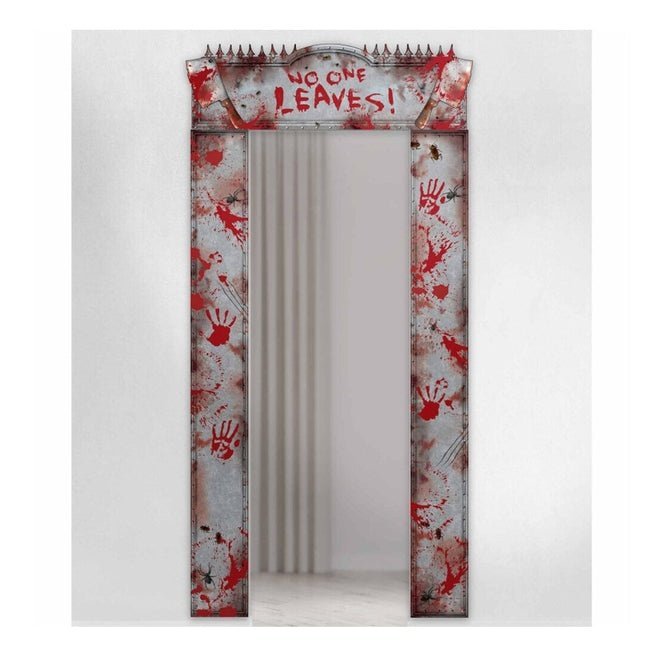 Bloody Doorway Entry Decoration No One Leaves - Jokers Costume Mega Store