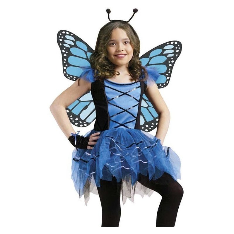 Blue Ballerina Butterfly Costume, Child - Jokers Costume Mega Store