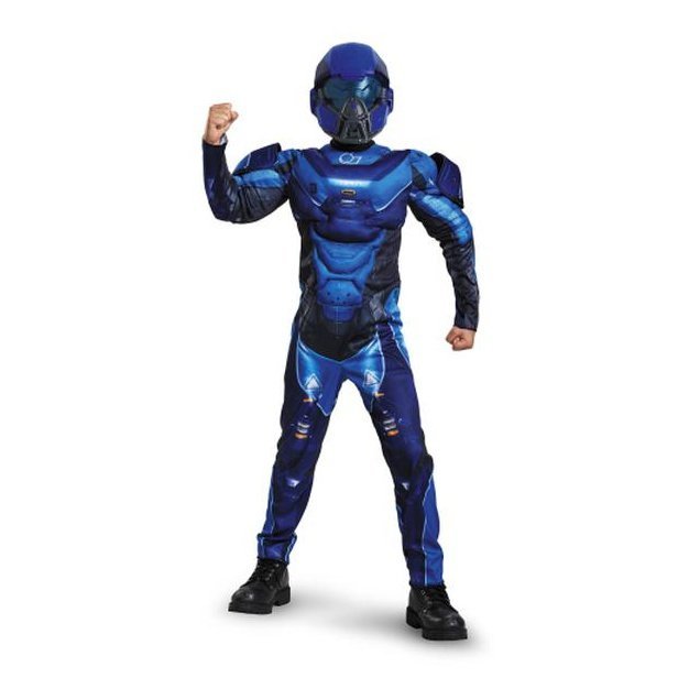Blue Spartan Classic Muscle Costume - Jokers Costume Mega Store