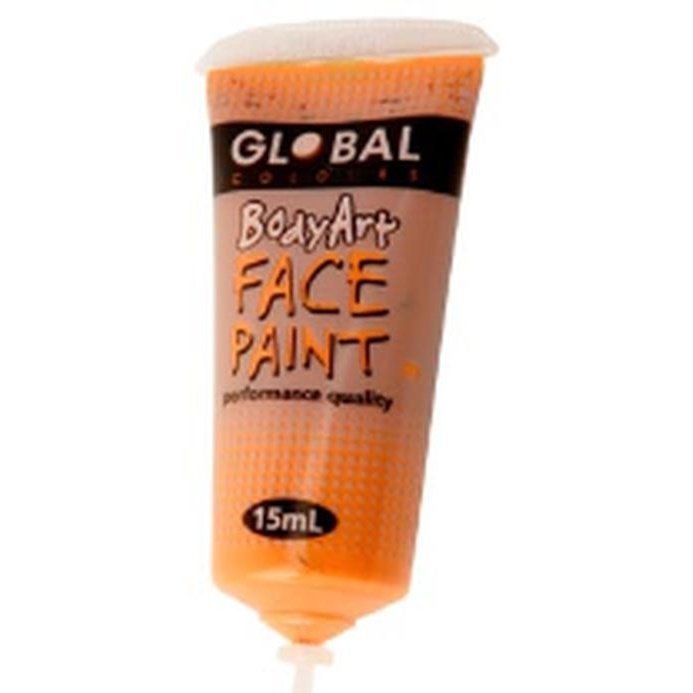 Body Art 15ml Tube Orange. - Jokers Costume Mega Store