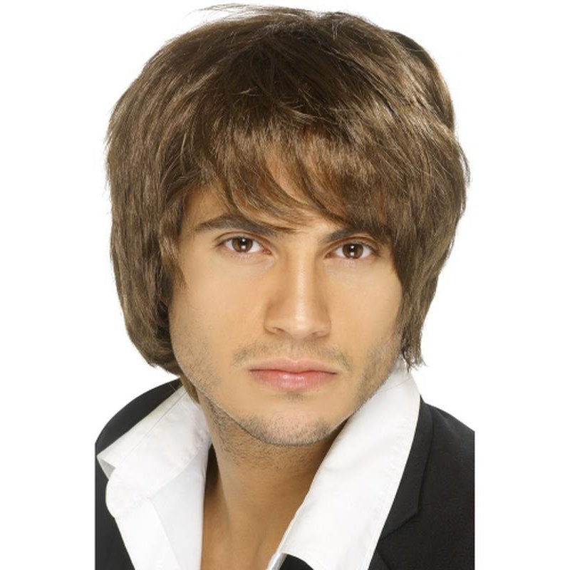 Boy Band Wig - Brown - Jokers Costume Mega Store