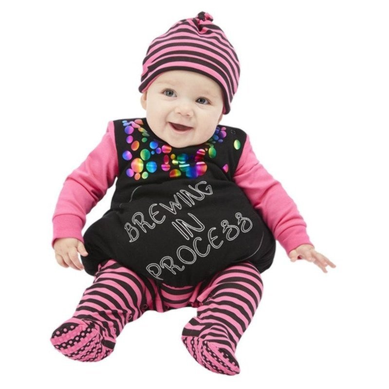 Brewing In Process Witch Babygrow, Purple - Jokers Costume Mega Store